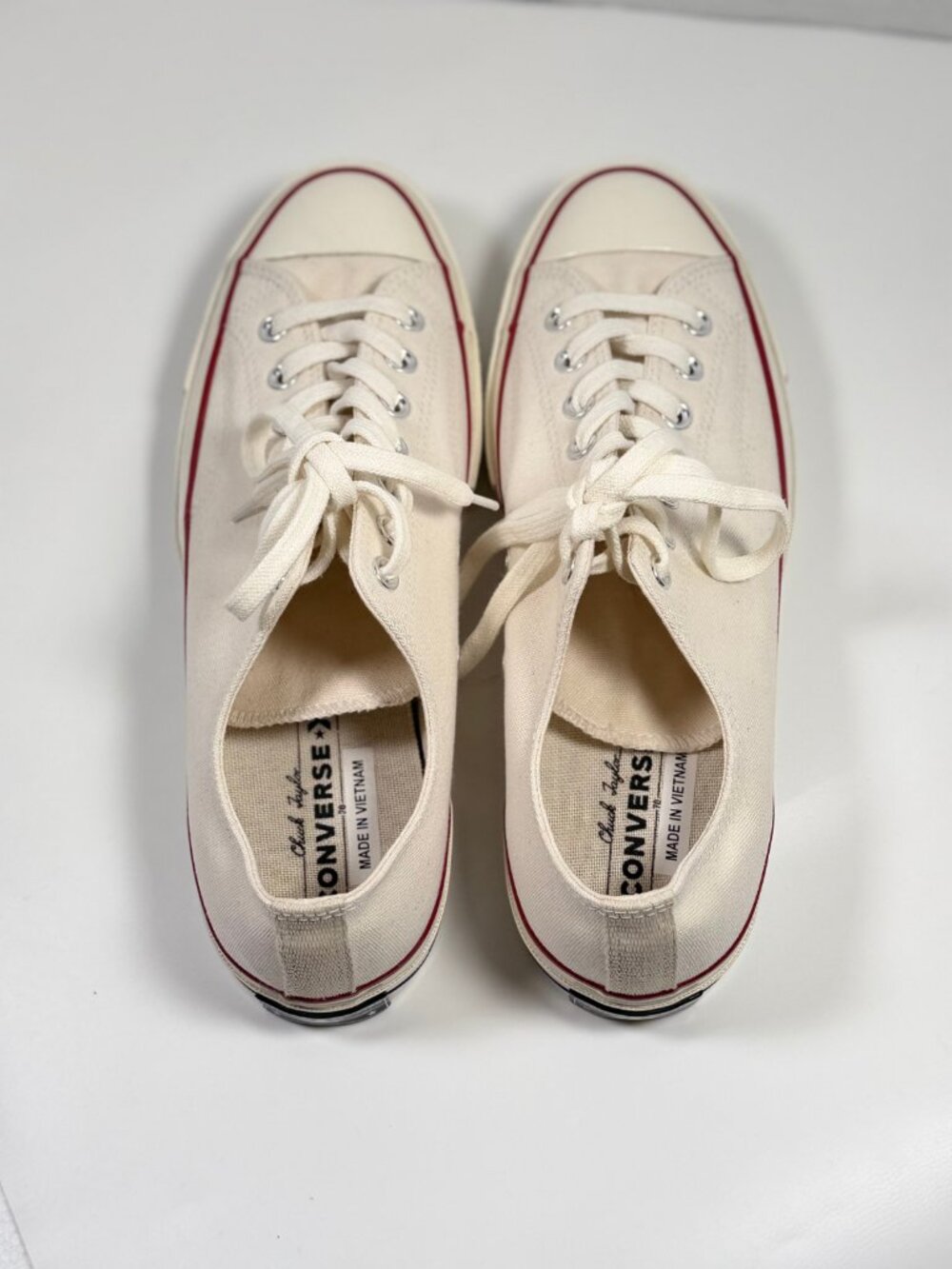Converse Chuck 70 Low Top Ox Parchment Sneakers Mens 10 Womens 12 - Picture 6 of 7